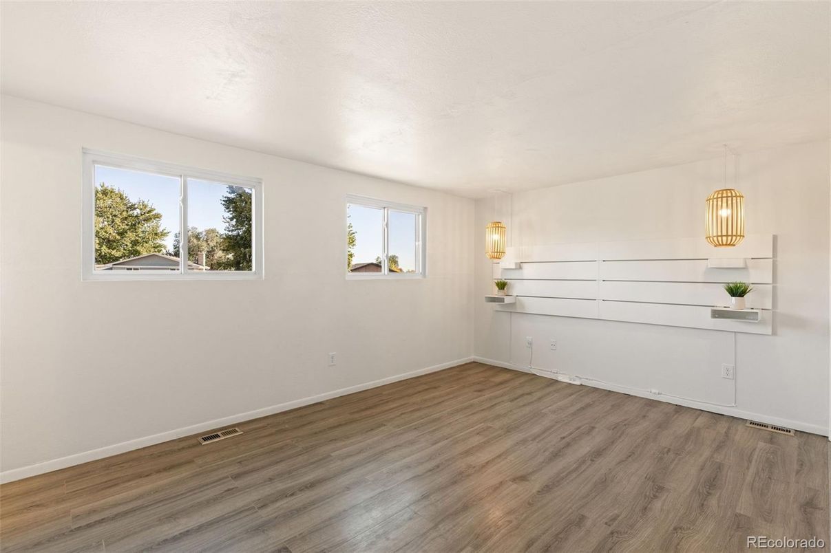 Empty room, Interior, Wood Texture Flooring