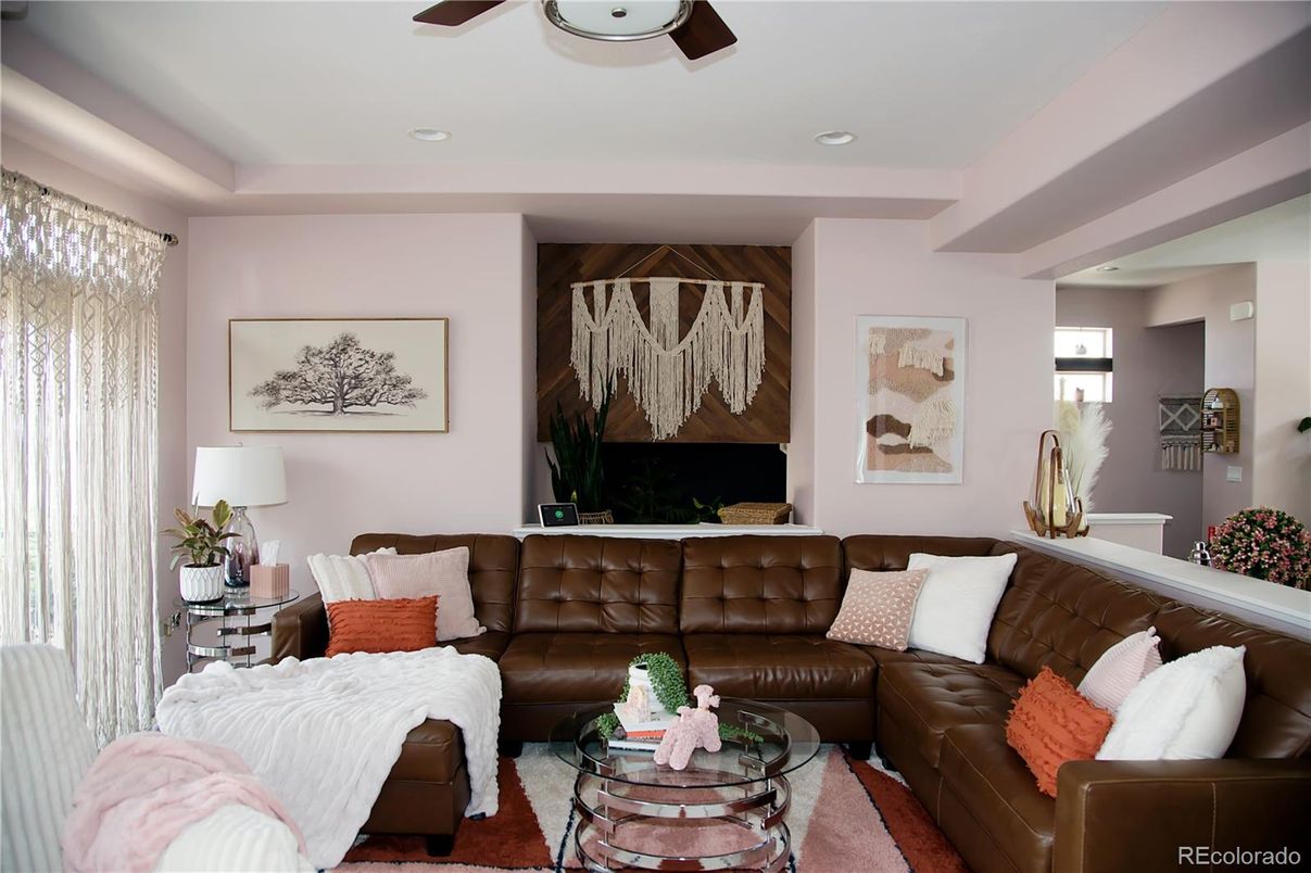 Interior, Living room, Recessed Lighting