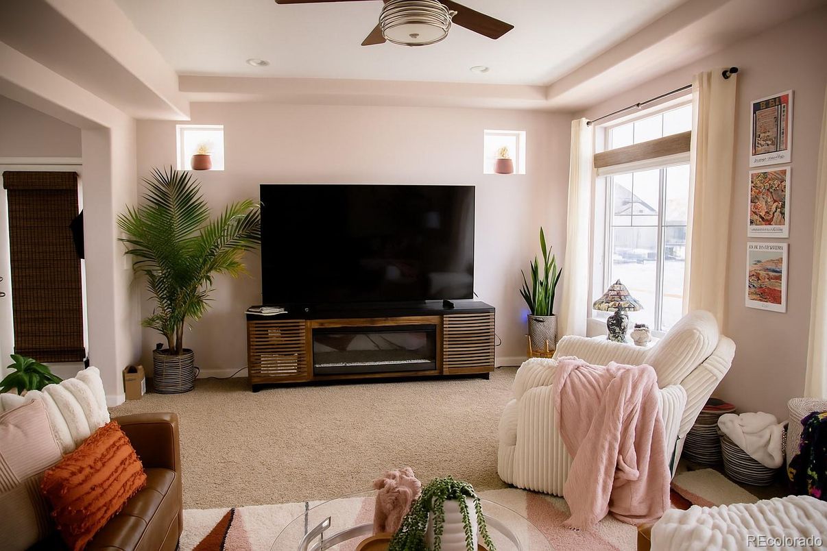 Interior, Living room, Recessed Lighting