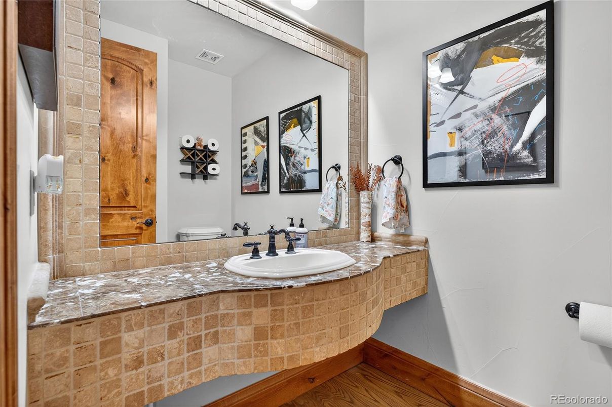 Bathroom, Interior, Wood Texture Flooring