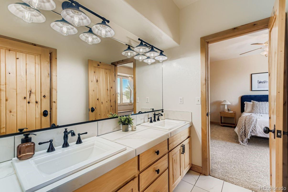 Bathroom, Bedroom, Dual Sink Vanities, Interior, Tile Countertops