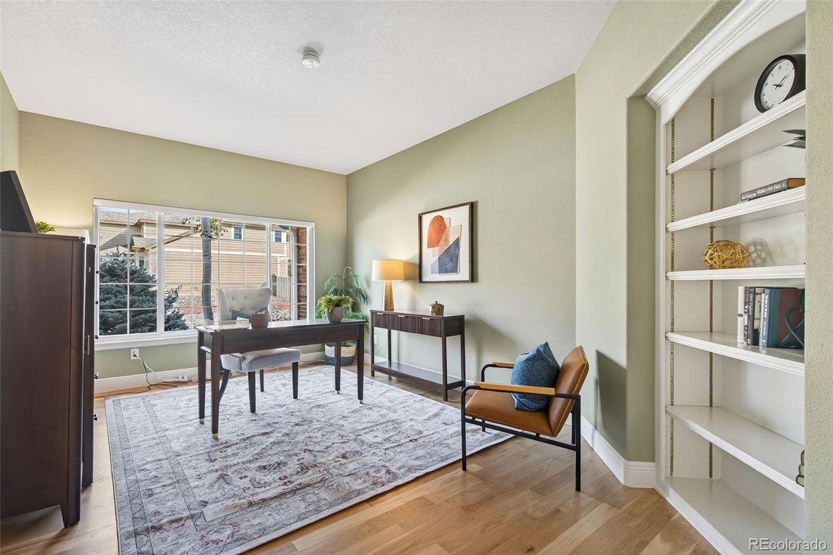 Home Office, Interior, Wood Texture Flooring