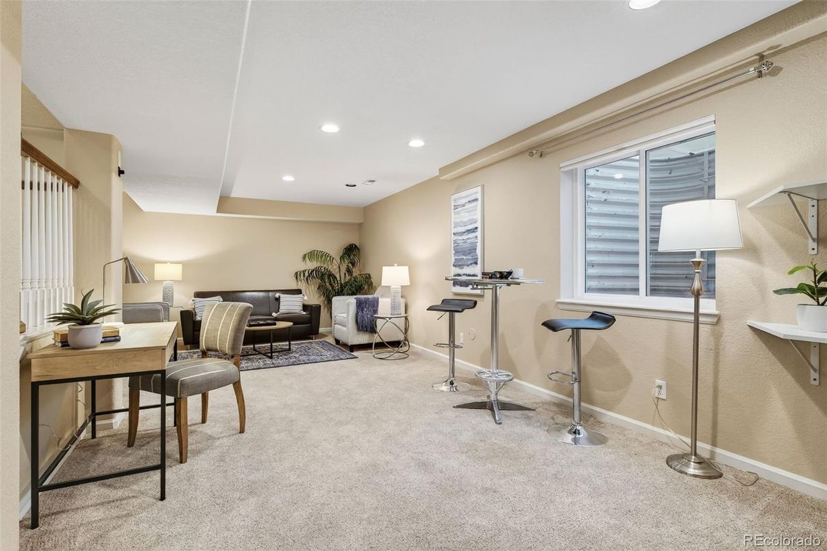 Home Office, Interior, Recessed Lighting