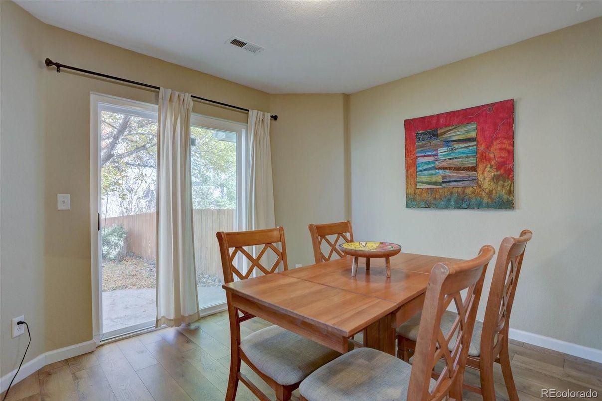 Dining room, Interior, Wood Texture Flooring