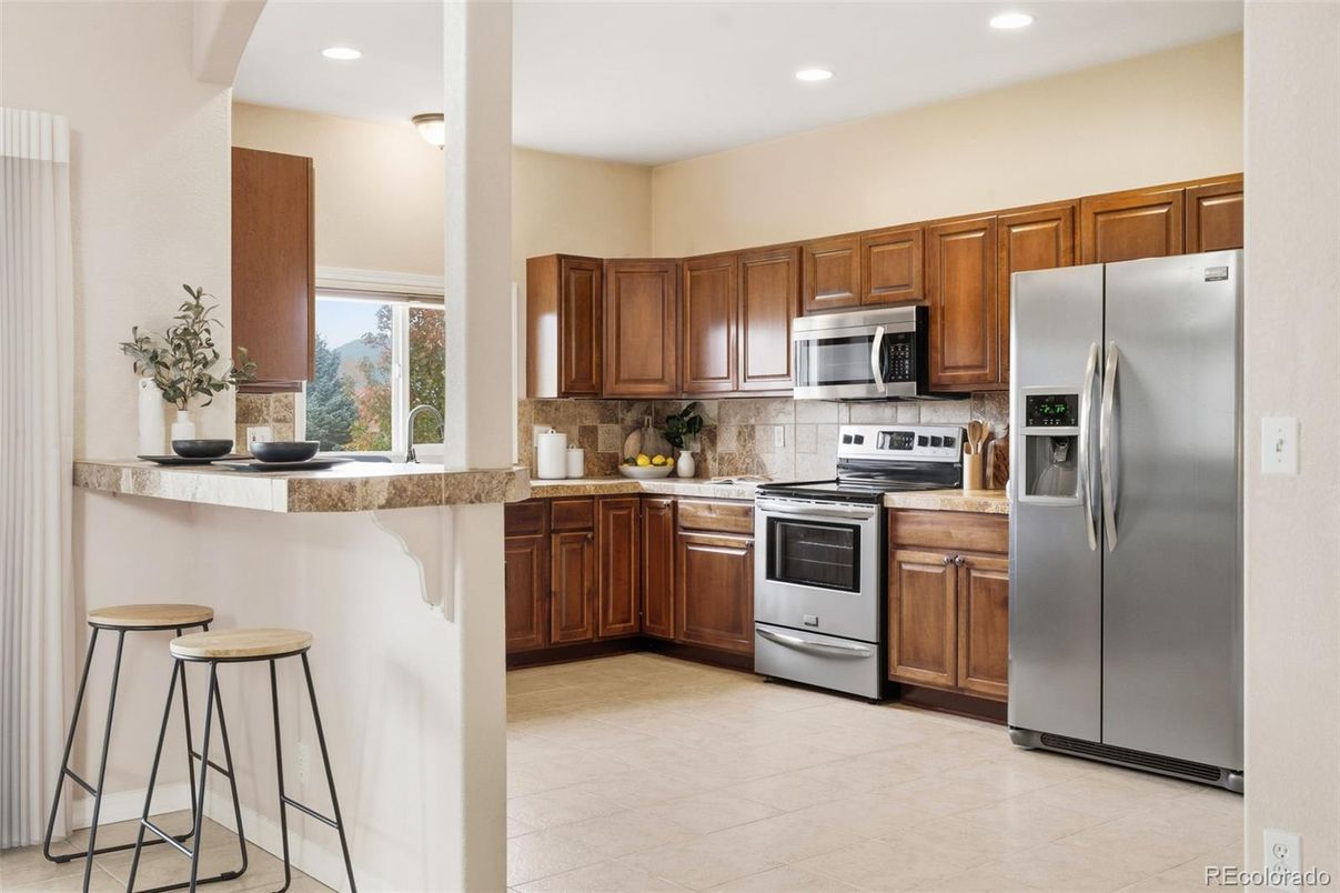 Interior, Kitchen, Recessed Lighting, Stainless Steel Appliances