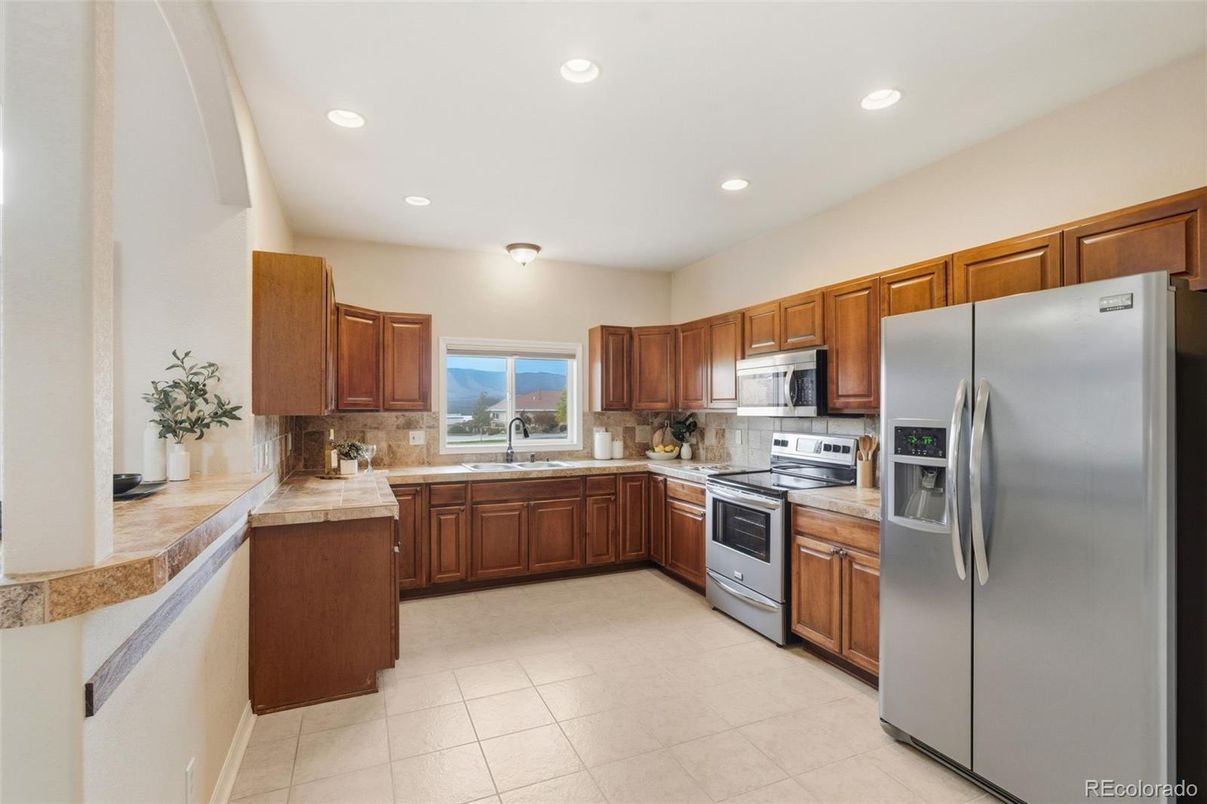Interior, Kitchen, Recessed Lighting, Stainless Steel Appliances
