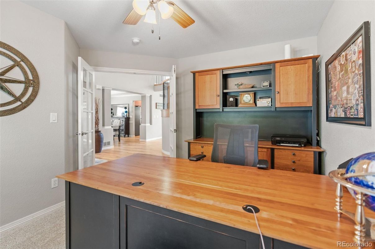 Home Office, Interior, Wood Texture Flooring