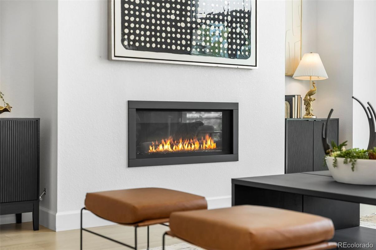 Fireplace, Interior, Wood Texture Flooring