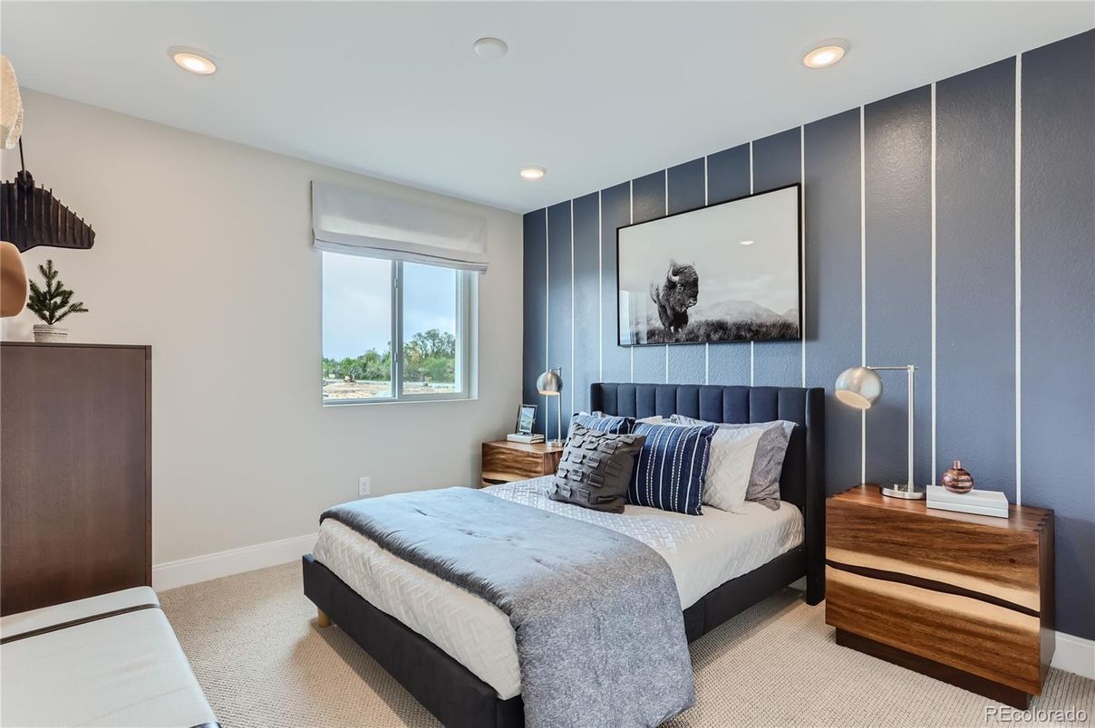 Bedroom, Interior, Recessed Lighting