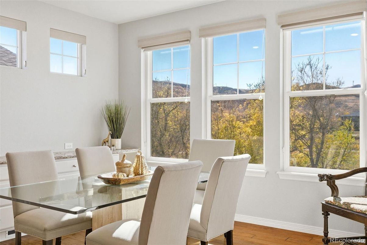 Dining room, Interior, Wood Texture Flooring