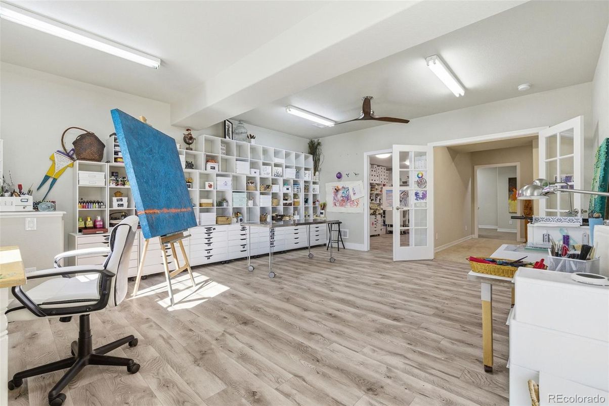 Home Office, Interior, Wood Texture Flooring