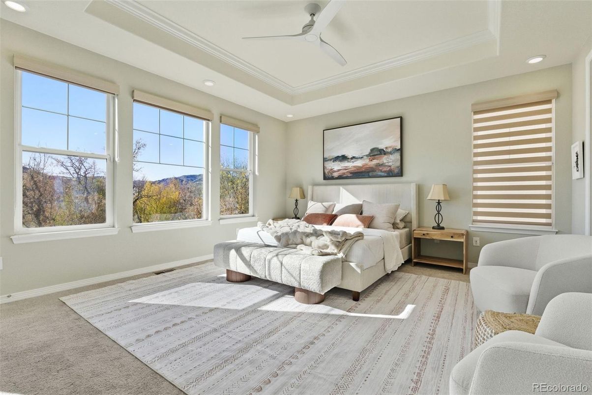 Bedroom, Interior, Recessed Lighting