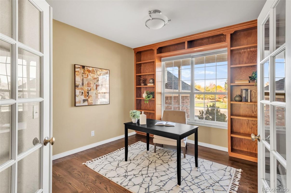 Home Office, Interior, Wood Texture Flooring