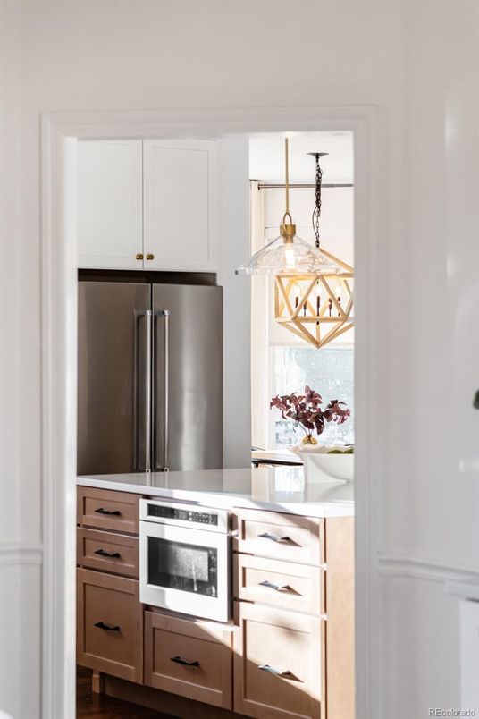 Interior, Kitchen, Pendant Lights, Stainless Steel Appliances