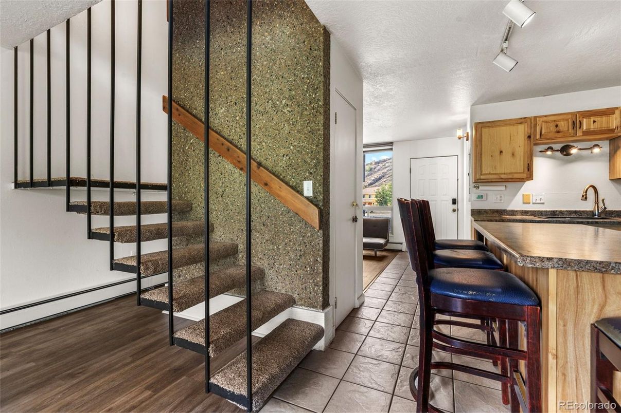 Interior, Kitchen, Wood Texture Flooring