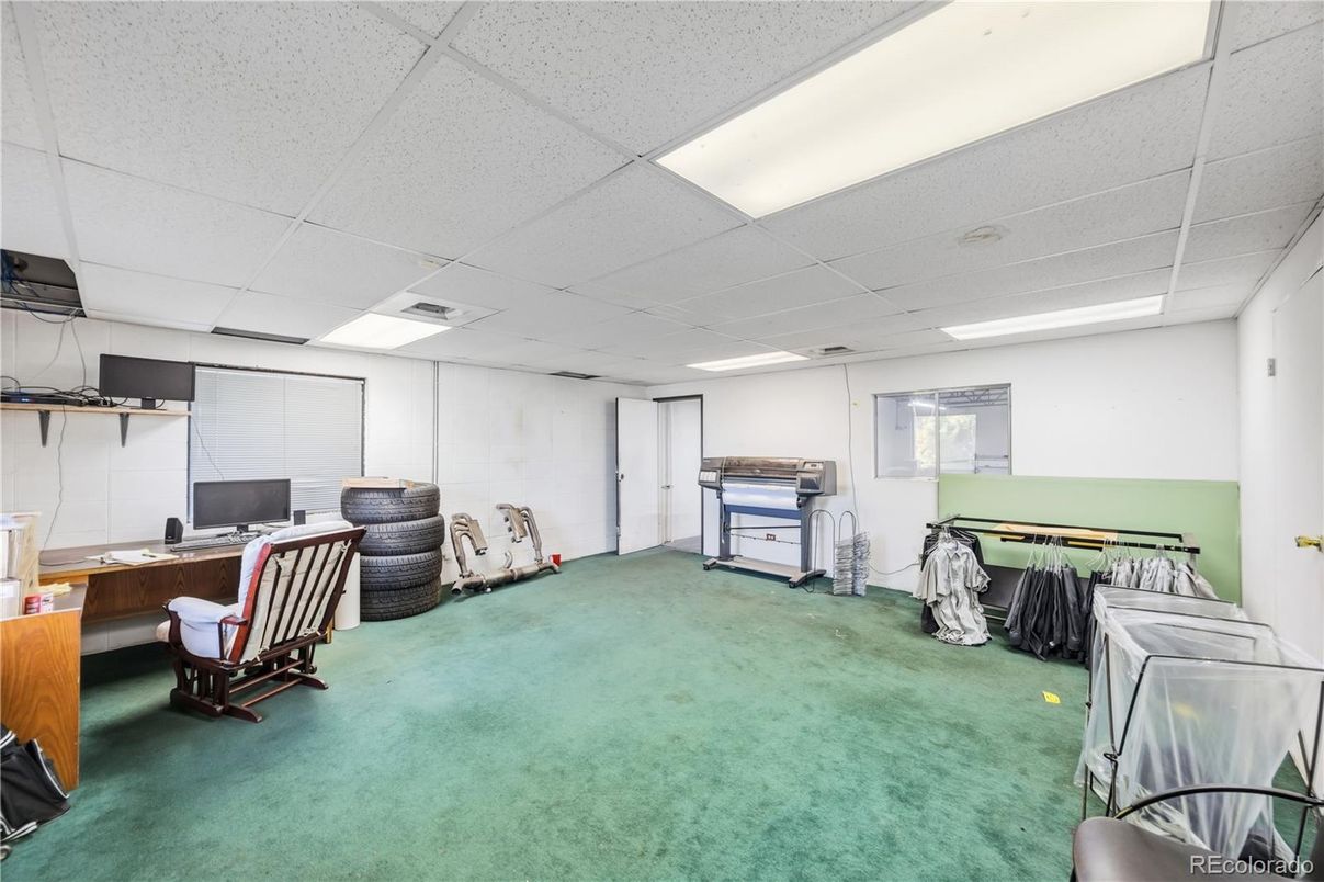 Home Office, Interior, Recessed Lighting