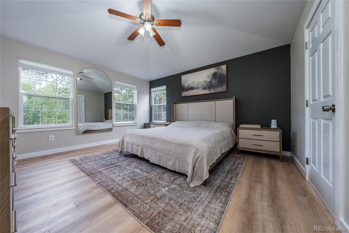 Bedroom, Interior, Wood Texture Flooring