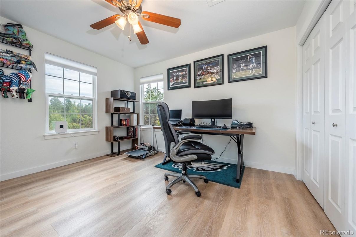 Home Office, Interior, Wood Texture Flooring