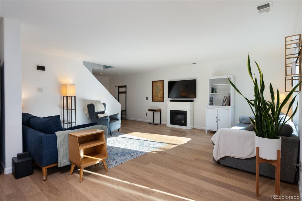 Fireplace, Interior, Living room, Wood Texture Flooring
