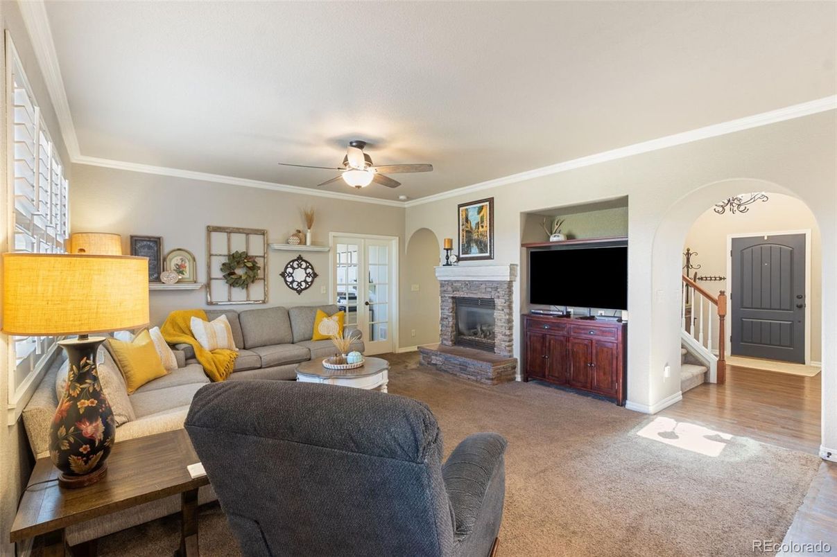 Fireplace, Interior, Living room, Wood Texture Flooring