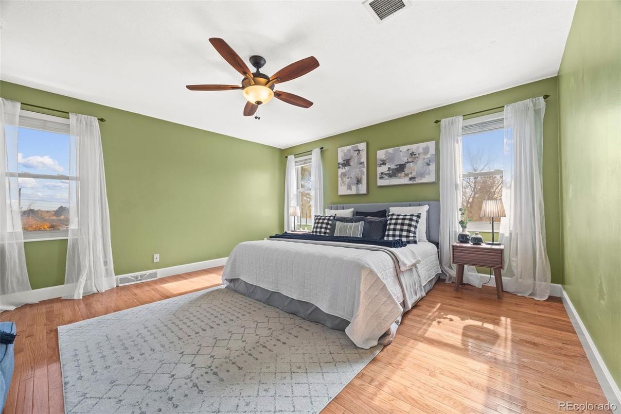Bedroom, Interior, Wood Texture Flooring