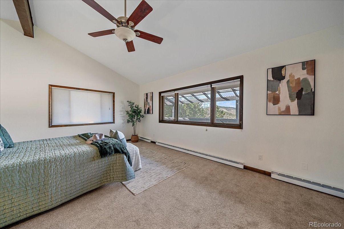 Bedroom, Interior, Wooden Beams