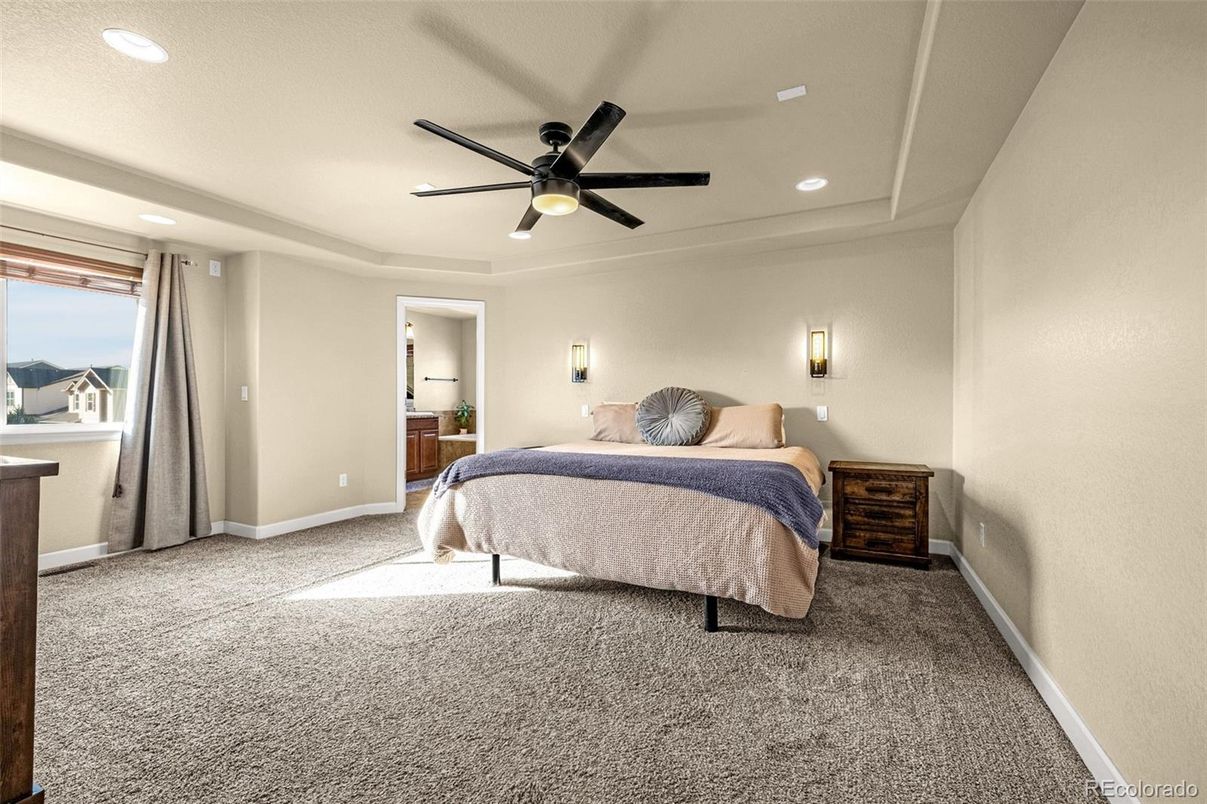 Bedroom, Interior, Recessed Lighting