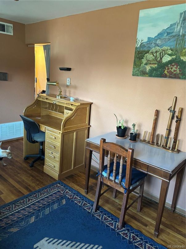 Home Office, Interior, Wood Texture Flooring