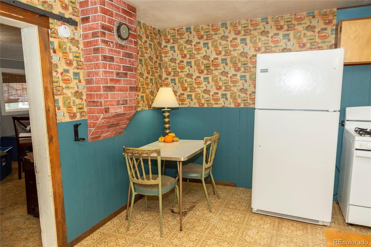 Dining room, Interior, Kitchen, Stone Walls