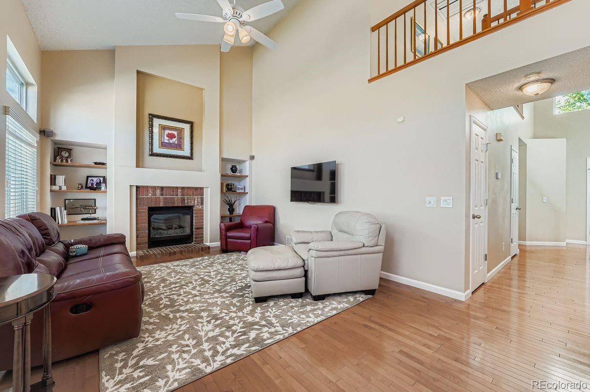 Fireplace, Interior, Living room, Wood Texture Flooring