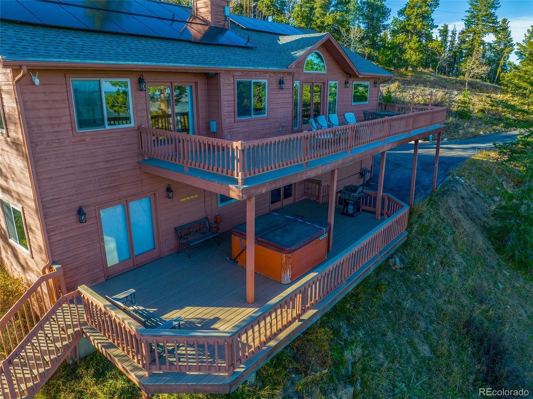 Exterior, Hot Tub, Solar Panels