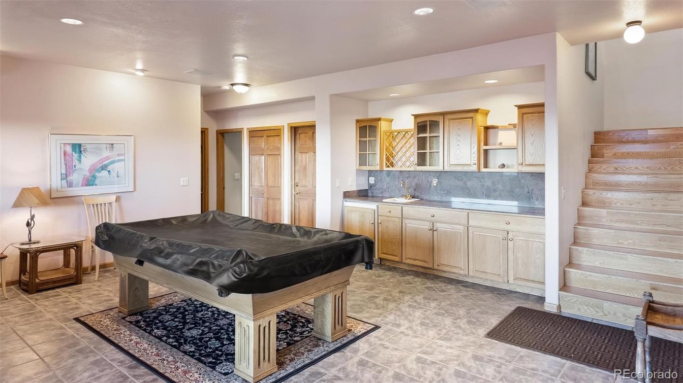 Billiard Table, Game Room, Interior, Kitchen, Recessed Lighting