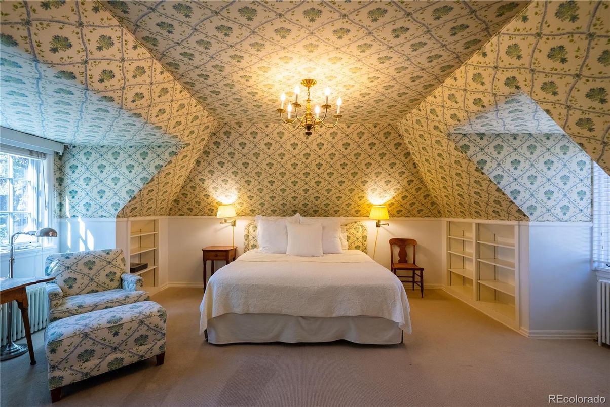 Bedroom, Chandelier, Interior