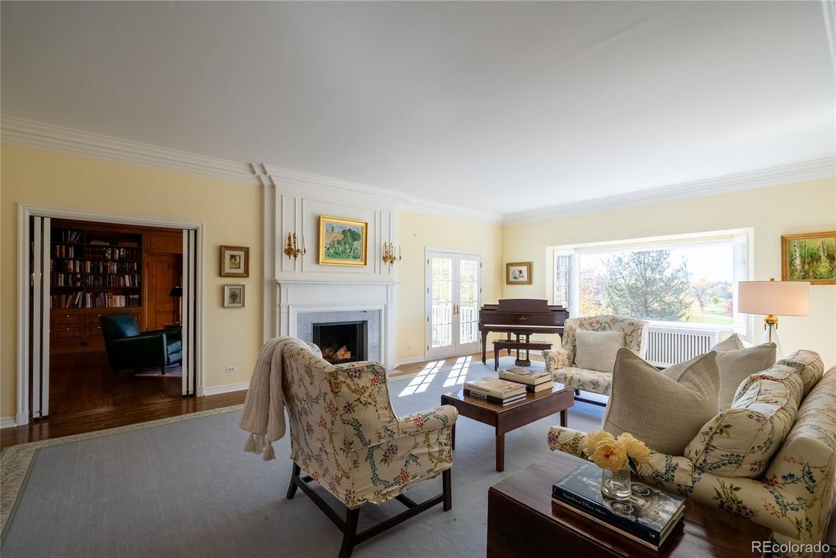 Fireplace, Interior, Living room, Piano, Wood Texture Flooring