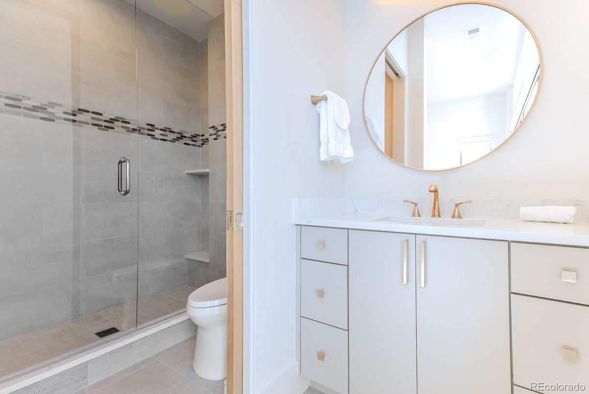 Bathroom, Glass Shower, Interior