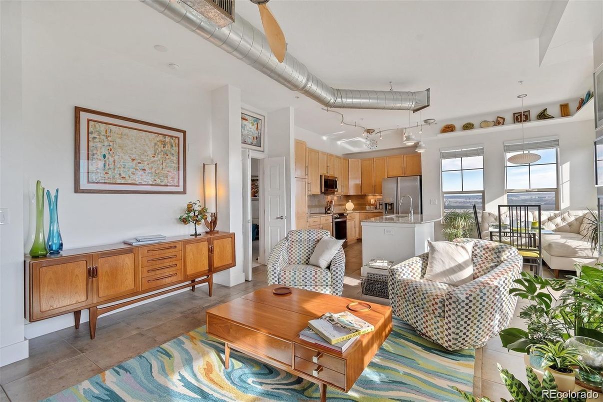 Interior, Kitchen, Living room, Pendant Lights, Stainless Steel Appliances