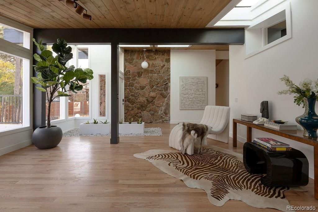 Interior, Stone Walls, Wooden Ceilings, Wood Texture Flooring