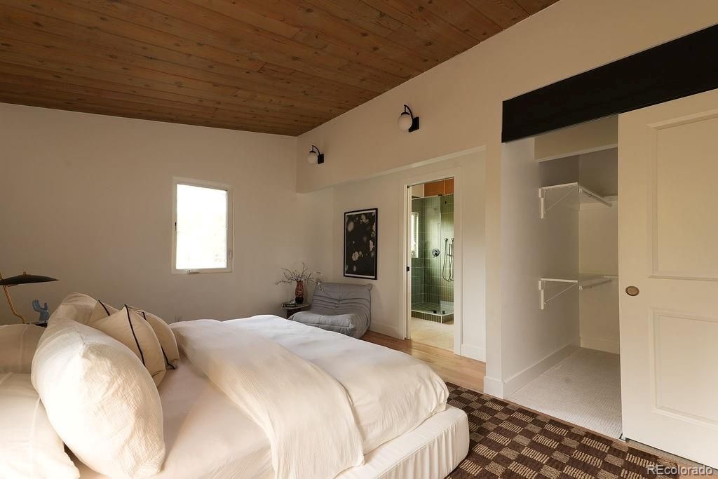 Bedroom, Interior, Wooden Ceilings