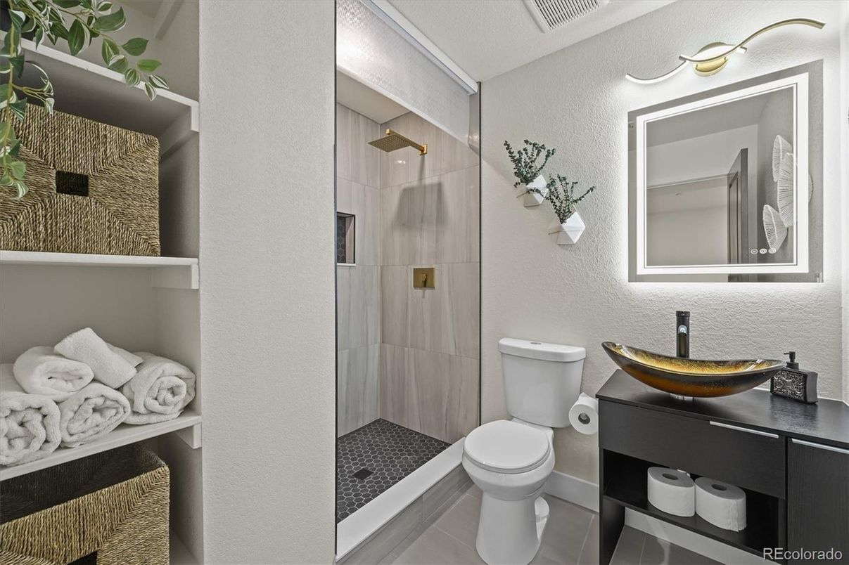 Bathroom, Glass Shower, Interior