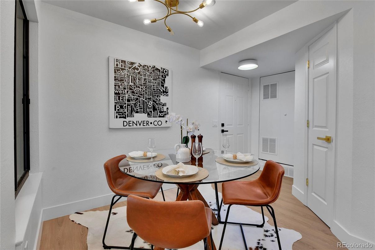 Dining room, Interior, Wood Texture Flooring