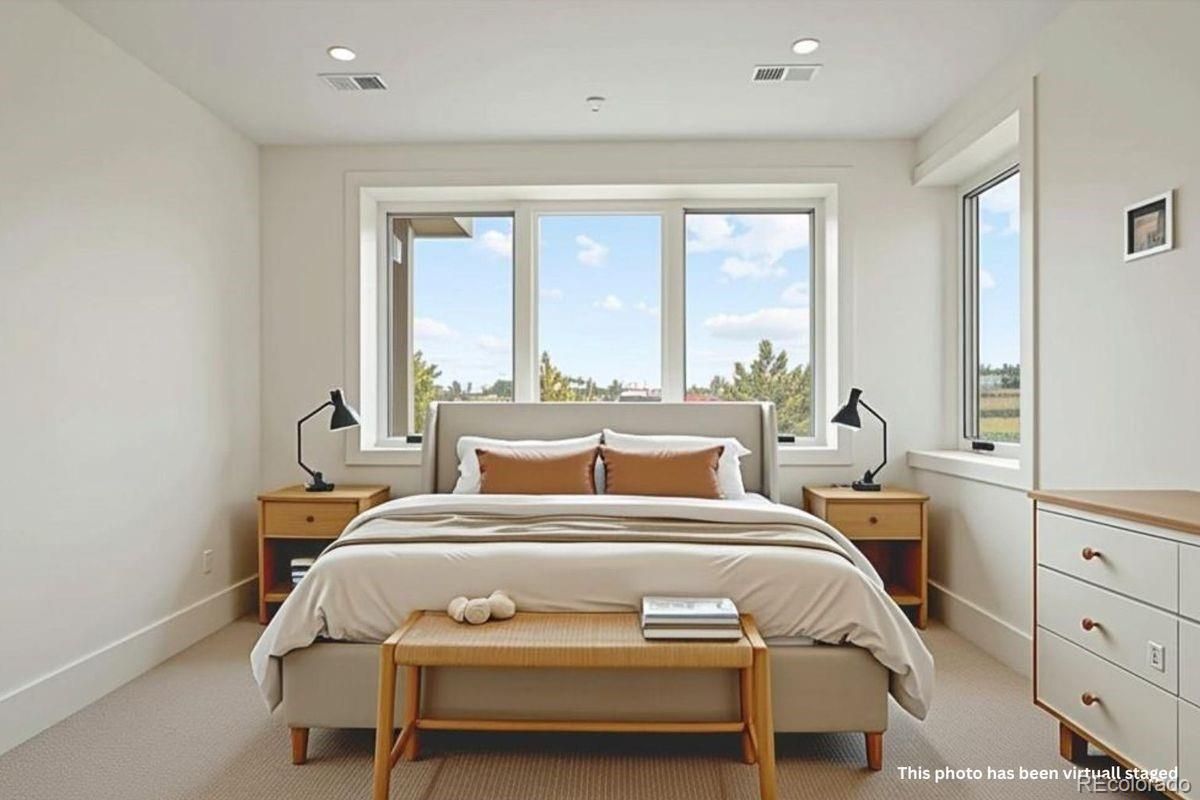 Bedroom, Interior, Recessed Lighting