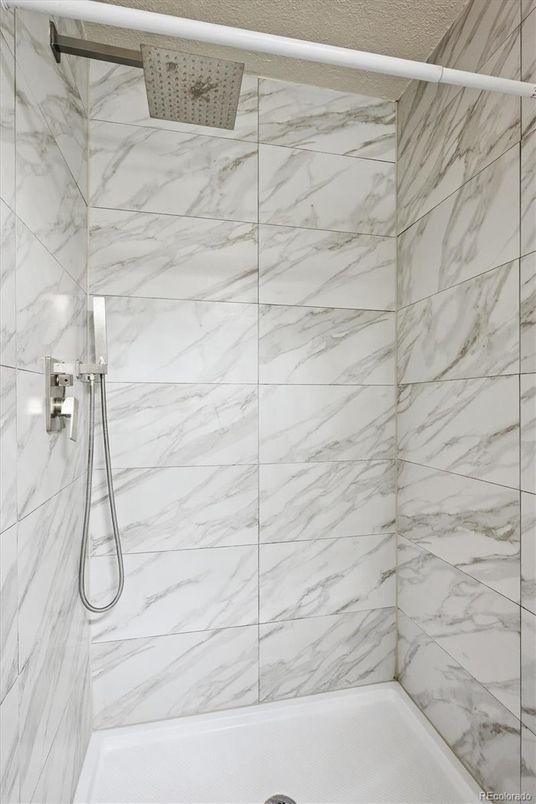 Bathroom, Glass Shower, Interior, Marble Walls