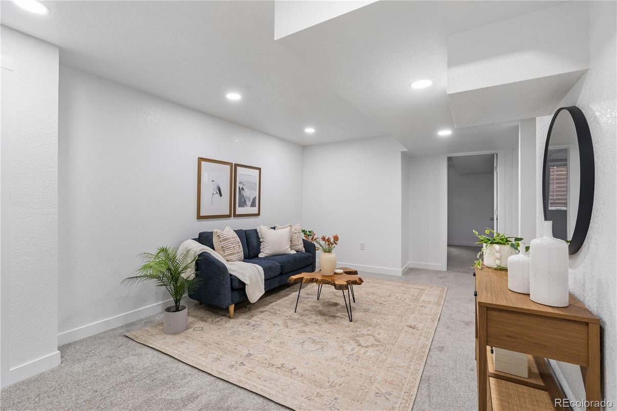 Interior, Living room, Recessed Lighting