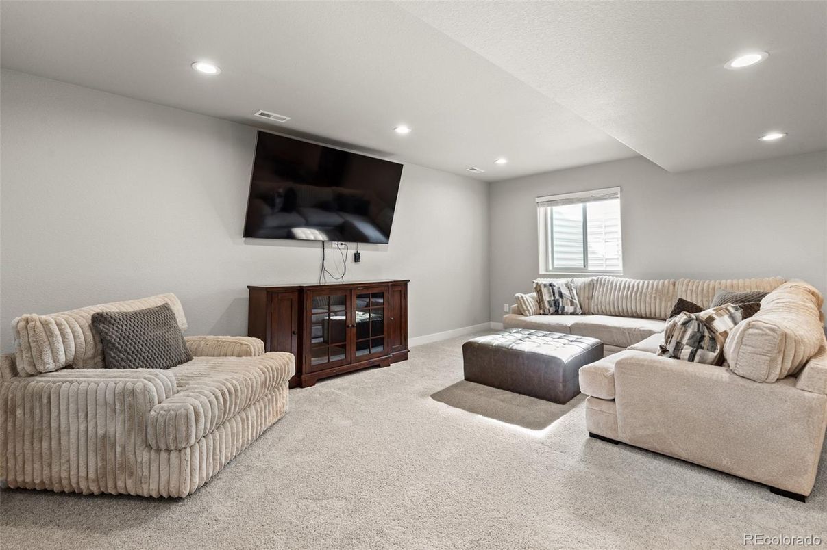 Interior, Living room, Recessed Lighting