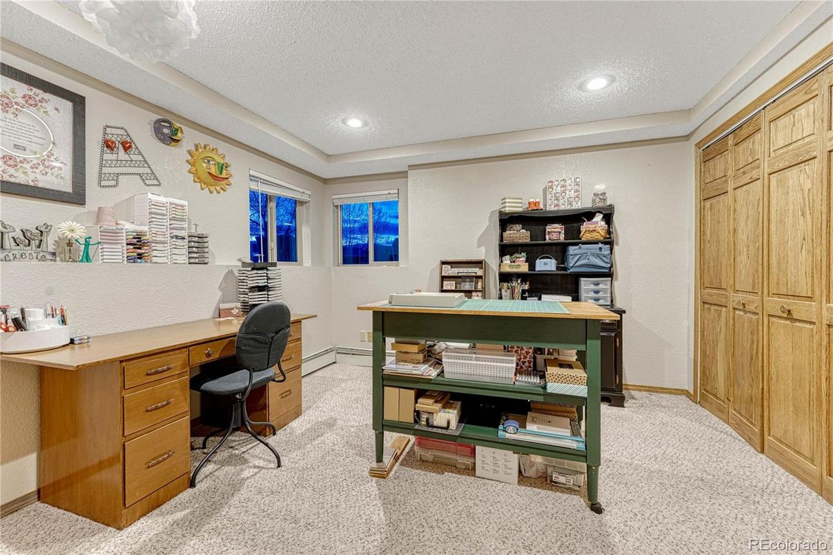 Home Office, Interior, Recessed Lighting