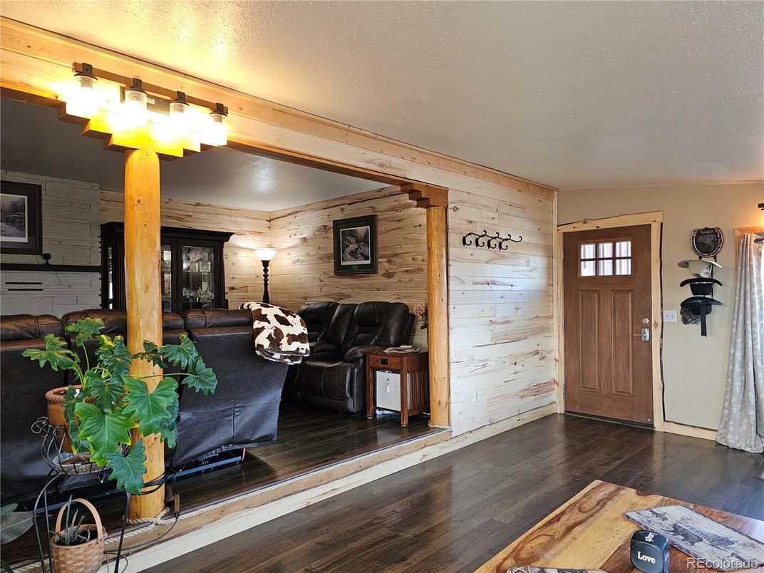 Interior, Living room, Wood Texture Flooring, Wooden Walls