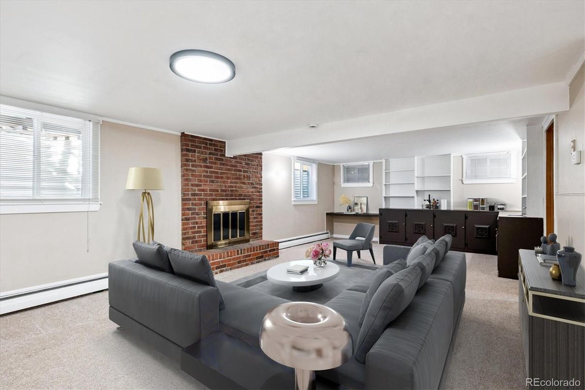 Fireplace, Interior, Living room, Stone Walls