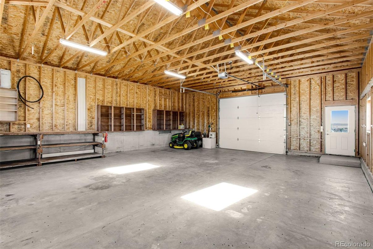 Garage, Interior, Wooden Beams, Wooden Ceilings, Wooden Walls