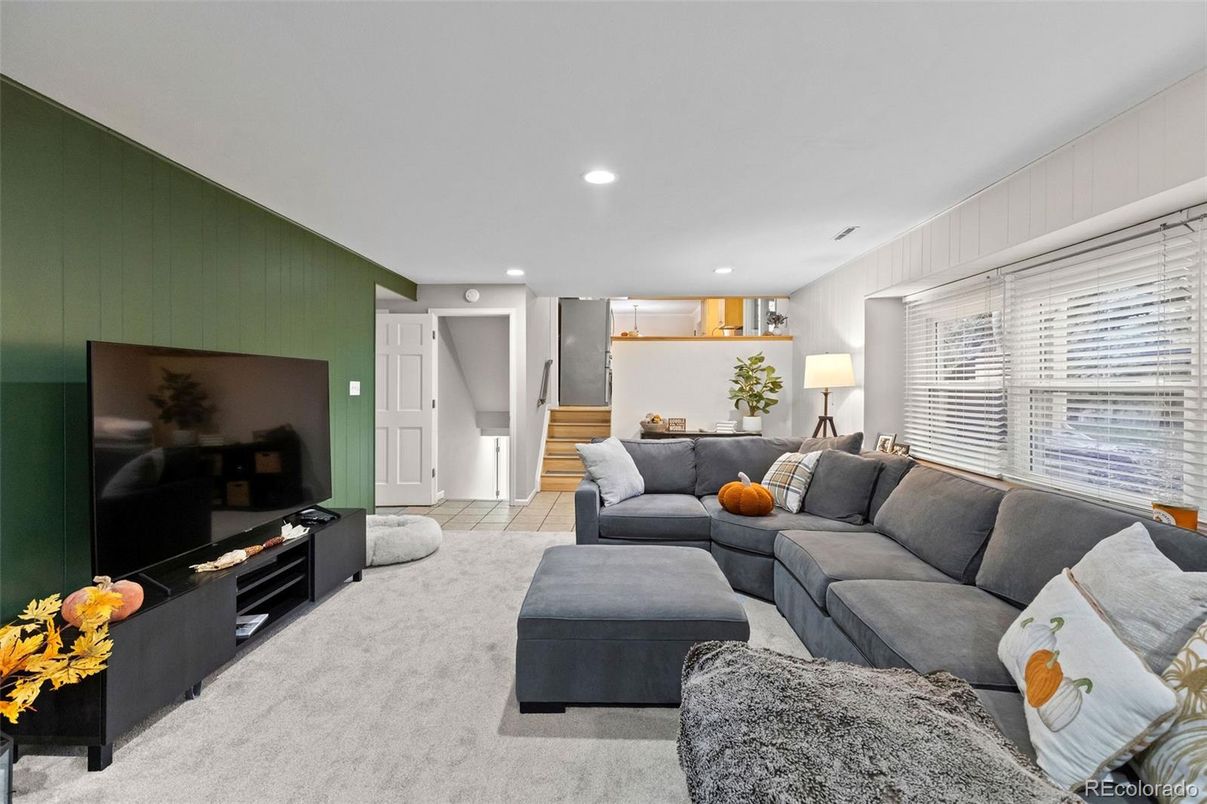 Interior, Living room, Recessed Lighting