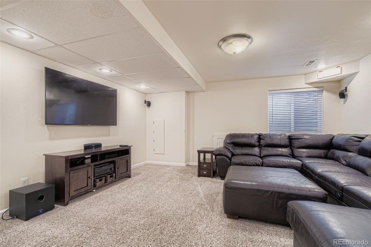 Interior, Living room, Recessed Lighting